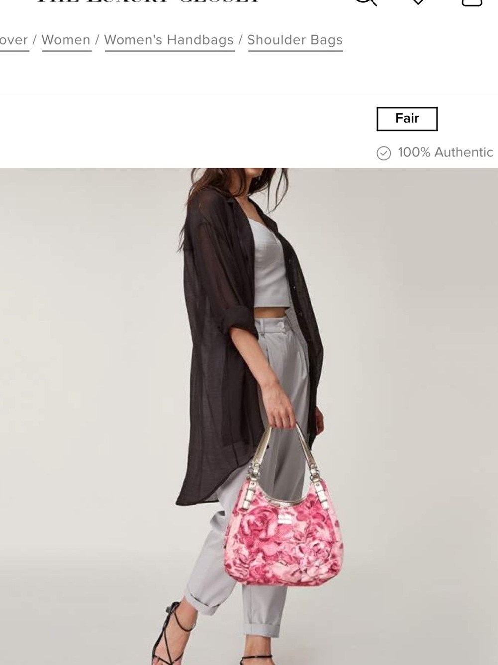 Coach Rare Limited Edition Madison Floral Rose Maggie Hobo/ Shoulder Bag EUC - Picture 4 of 16